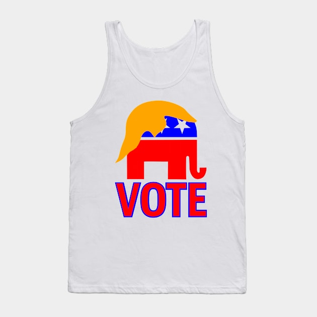 republican elephant vote trump 2024 Tank Top by gossiprag